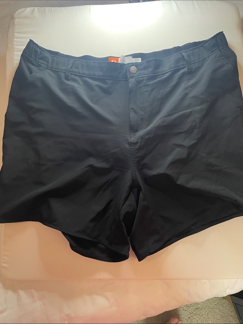 Women’s Black Athletic Shorts with Elastic Waist